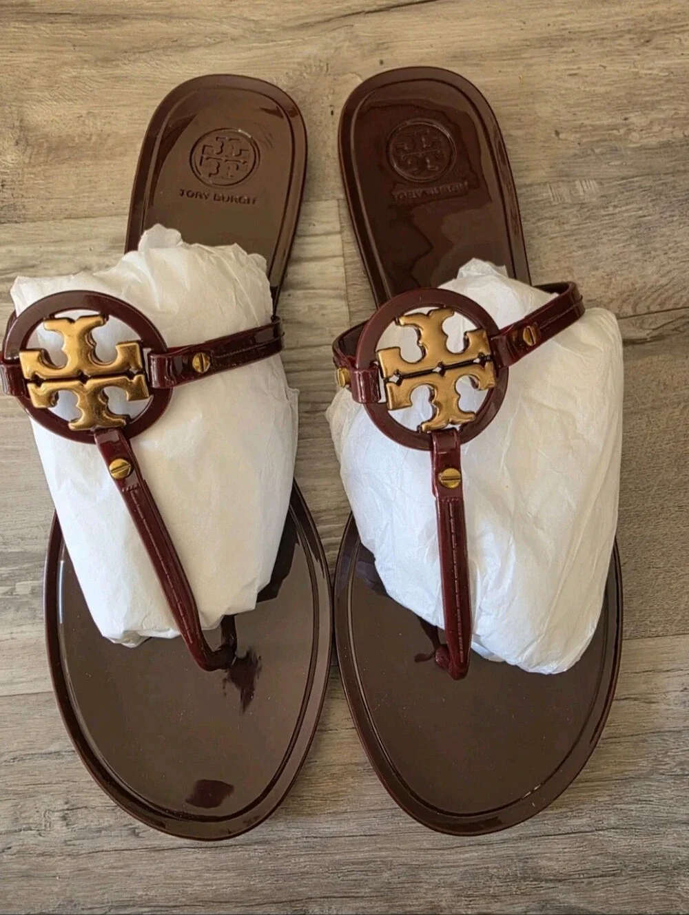 NWB Tory Burch Mini Miller Flat Thong Size 10